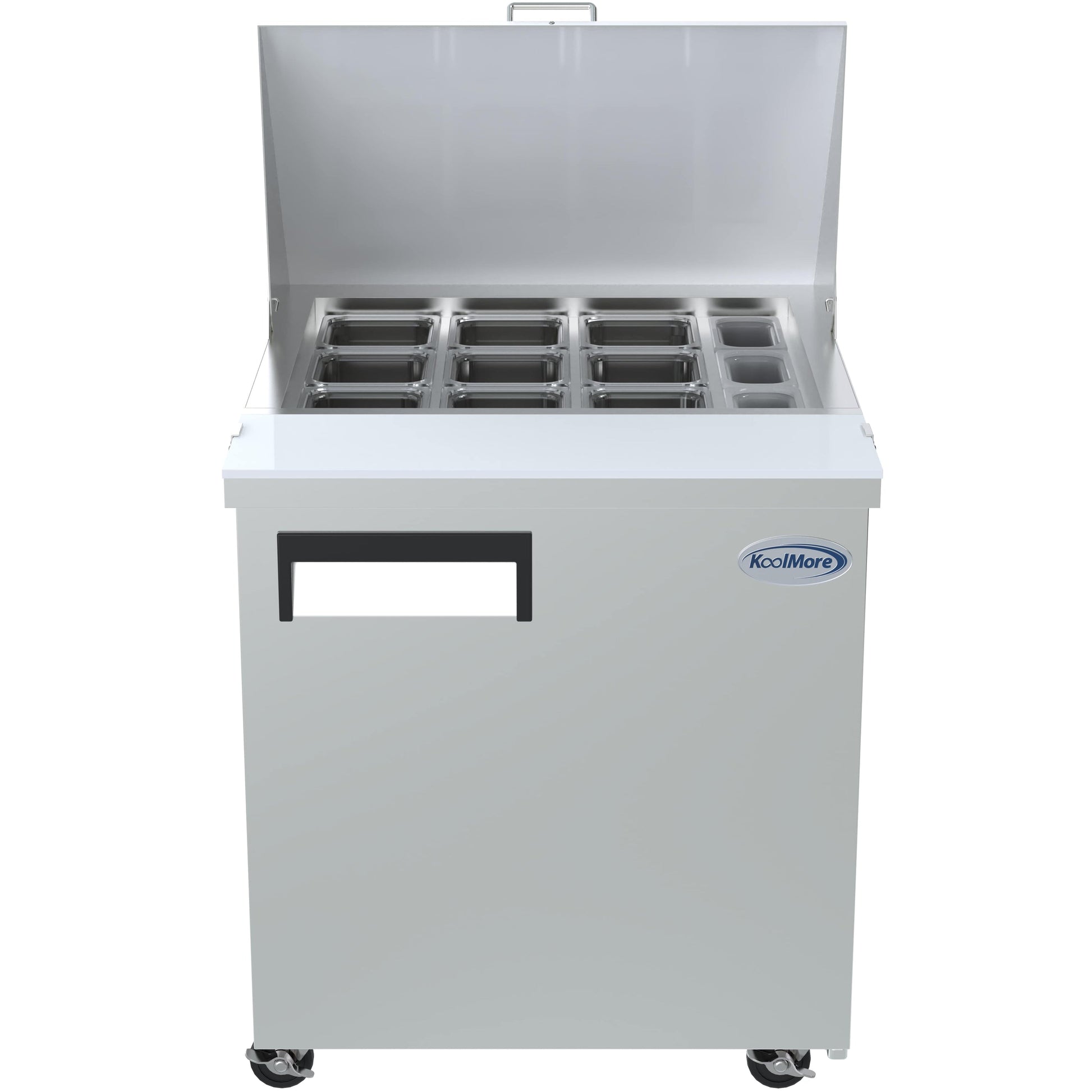 1-Door Mega Top Stainless Steel Refrigerated Sandwich Prep Table, 6