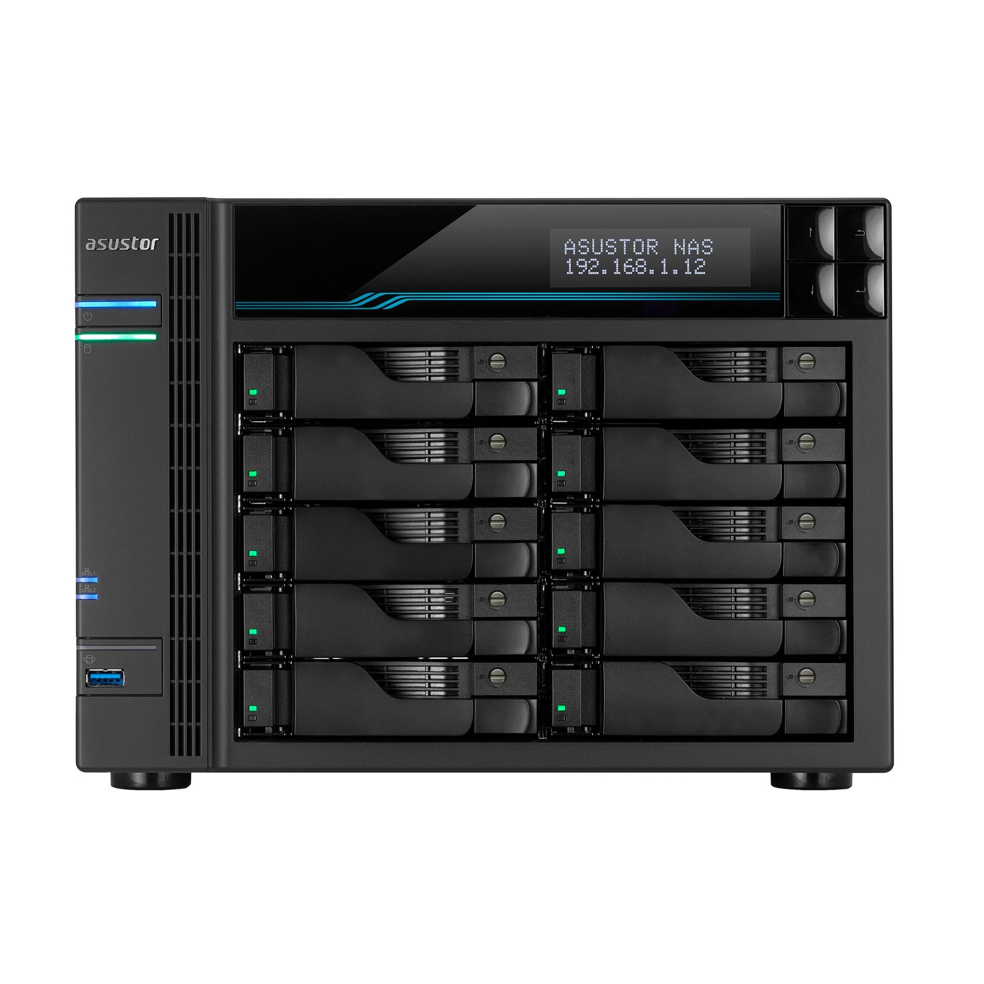 ASUSTOR AS7110T 10 Bay NAS, i9 Xeon E-2224 3.5GHz Quad-core 8GB DDR4,